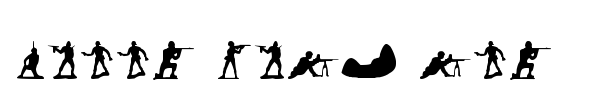 Green Army Men font preview